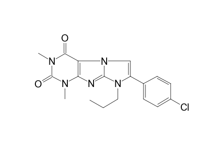 7-(4-Chlorophenyl)-1,3-dimethyl-8-propyl-1H-imidazo[2,1-f]purine-2,4(3H,8H)-dione