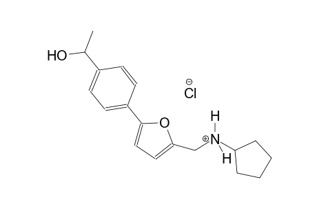 2-furanmethanaminium, N-cyclopentyl-5-[4-(1-hydroxyethyl)phenyl]-, chloride