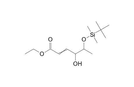 Ethyl (4r*,5r*)-(e)-4-hydroxy-5-(tert-butyldimethylsilyl)oxy-2-hexenoate