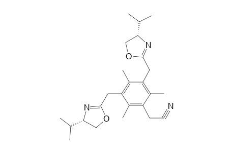 [3,5-Bis-((S)-4-isopropyl-4,5-dihydro-oxazol-2-ylmethyl)-2,4,6-trimethyl-phenyl]-acetonitrile