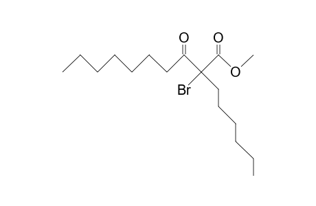 2-Bromo-2-hexyl-3-oxo-decanoic acid, methyl ester