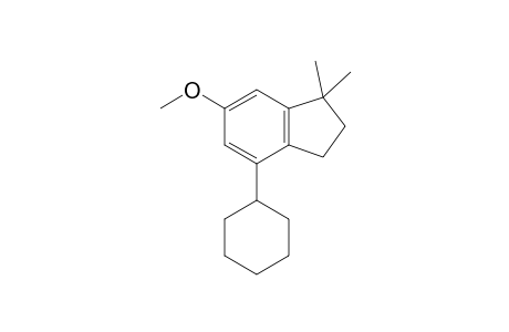 4-Cyclohexyl-6-methoxy-1,1-dimethylindane