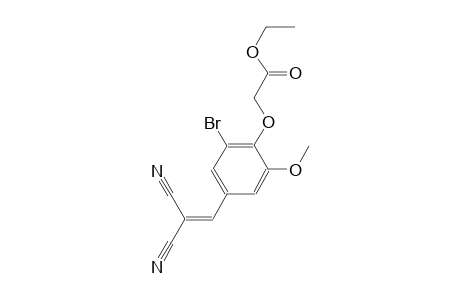 ethyl [2-bromo-4-(2,2-dicyanovinyl)-6-methoxyphenoxy]acetate