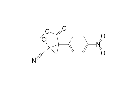 1-Chloro-1-cyano-2-(p-nitrophenyl)-2-(methoxycarbonyl)cyclopropane