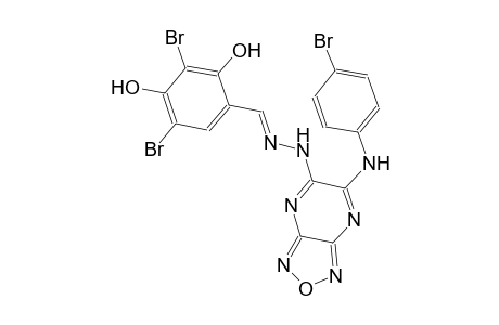 benzaldehyde, 3,5-dibromo-2,4-dihydroxy-, [6-[(4-bromophenyl)amino][1,2,5]oxadiazolo[3,4-b]pyrazin-5-yl]hydrazone