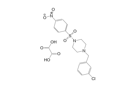 1-(3-chlorobenzyl)-4-((4-nitrophenyl)sulfonyl)piperazine oxalate