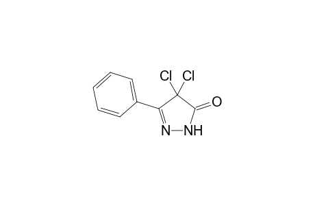 2-Pyrazolin-5-one, 4,4-dichloro-3-phenyl-