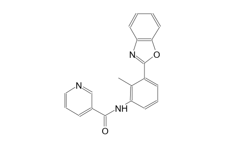 3-pyridinecarboxamide, N-[3-(2-benzoxazolyl)-2-methylphenyl]-