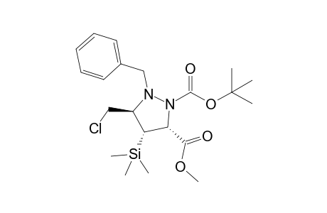 rel (3R,4S,5S)-1-Benzyl-2-(tert-Butoxycarbonyl)-5-chloromethyl-4-trimethylsilyl-3-pyrazolidinecarboxylic acid methyl ester