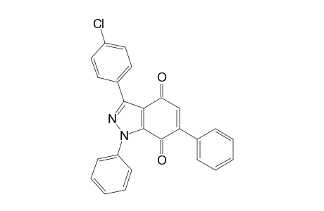 3-(4-Chlorophenyl)-1,6-diphenyl-indazole-4,7-dione