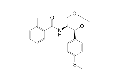 (1S,2S)-2-o-Toluamide-1-[4-(methylthio)phenyl]-1,3-O-isopropylidenepropane