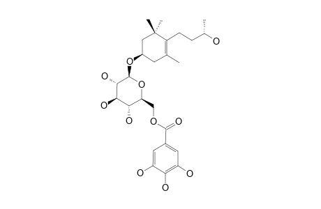 GALLOYL-LINARIONOSIDE-A;(3R,9R)-5-MEGASTIGMEN-3,9-DIOL-3-O-(6'-GALLOYL)-BETA-D-GLUCOPYRANOSIDE