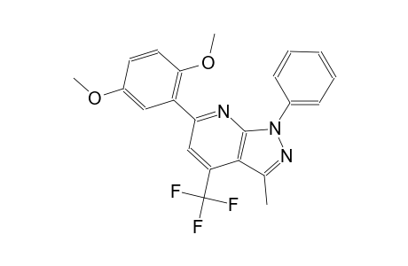 1H-pyrazolo[3,4-b]pyridine, 6-(2,5-dimethoxyphenyl)-3-methyl-1-phenyl-4-(trifluoromethyl)-