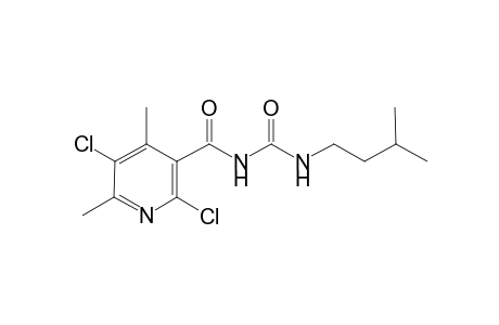 2,5-bis(chloranyl)-4,6-dimethyl-N-(3-methylbutylcarbamoyl)pyridine-3-carboxamide