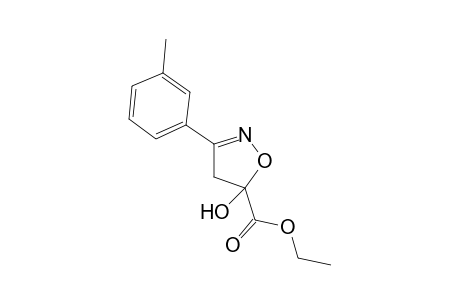Ethyl 4,5-dihydro-5-hydroxy-3-(3-methylphenyl)isoxazole-5-carboxylate
