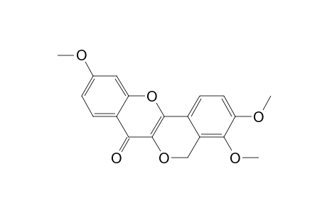 [2]Benzopyrano[4,3-b][1]benzopyran-7(5H)-one, 3,4,10-trimethoxy-