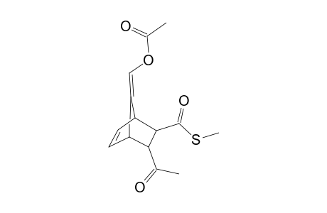 6-Acetyl-5-methylthiocarbonyl-7-acetoxymethylenebicyclo[2.2.1]hept-2-ene