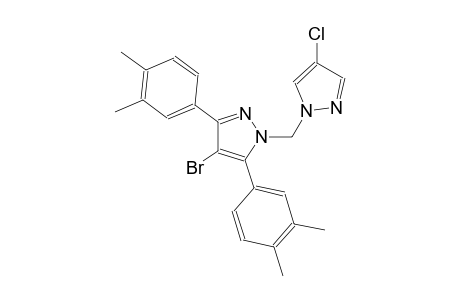 4-bromo-1-[(4-chloro-1H-pyrazol-1-yl)methyl]-3,5-bis(3,4-dimethylphenyl)-1H-pyrazole
