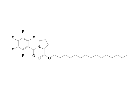 L-Proline, N-(pentafluorobenzoyl)-, pentadecyl ester