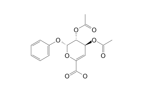 2,3-DI-O-ACETYL-1-O-PHENYL-(DELTA)4-ALPHA-D-GLUCOPYRANURONIC-ACID