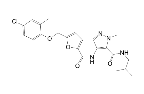 4-({5-[(4-chloro-2-methylphenoxy)methyl]-2-furoyl}amino)-N-isobutyl-1-methyl-1H-pyrazole-5-carboxamide