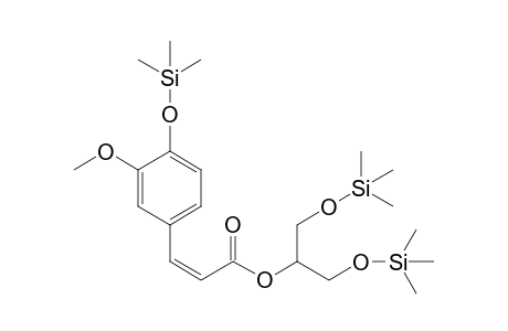 (Z)-2,2,8,8-tetramethyl-3,7-dioxa-2,8-disilanonan-5-yl 3-(3-methoxy-4-((trimethylsilyl)oxy)phenyl)acrylate
