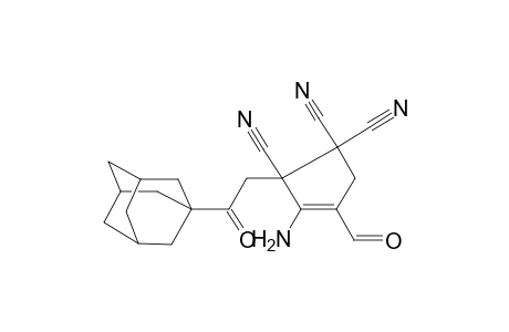 2-(2-Adamantan-1-yl-2-oxo-ethyl)-3-amino-4-formyl-cyclopent-3-ene-1,1,2-tricarbonitrile