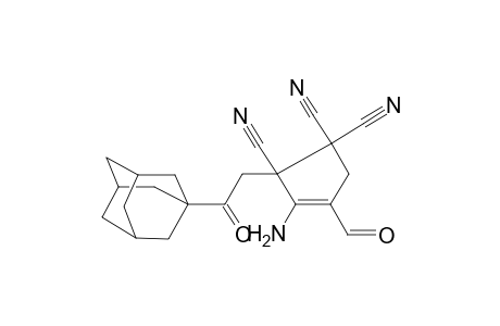 2-(2-Adamantan-1-yl-2-oxo-ethyl)-3-amino-4-formyl-cyclopent-3-ene-1,1,2-tricarbonitrile