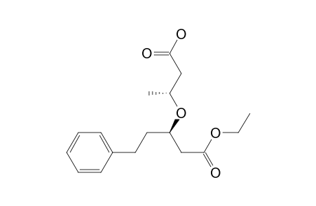 Benzenepentanoic acid, .beta.-(2-carboxy-1-methylethoxy)-, .alpha.-ethyl ester, [R-(R*,R*)]-