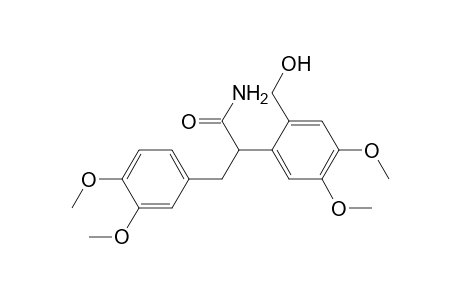 Benzenepropanamide, .alpha.-[2-(hydroxymethyl)-4,5-dimethoxyphenyl]-3,4-dimethoxy-