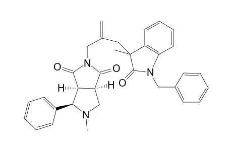 2-[2-(1-Benzyl-3-methyl-2-oxo-2,3-dihydro-1H-indole-3-ylmethyl)allyl]-5-methyl-4-phenyl-1,3,3a.alpha.,4.alpha.,6.alpha.,beta.,6a.alpha.-hexahydropyrrolo[3,4-c]pyrrole-1,3-dione
