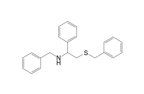 1-Phenyl-N-(phenylmethyl)-2-(phenylmethylsulfanyl)ethanamine