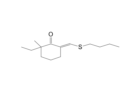 2-(N-Butylthiomethylidene)-6-ethyl-6-methyl-cyclohexanone