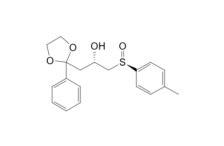 (+-)-(2R,Rs)-4,4-(Ethylenedioxy)-4-phenyl-1-p-tolylsulfinylbutan-2-ol