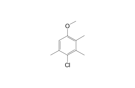 Benzene, 1-methoxy-2,3,5-trimethyl-, monochloro deriv.