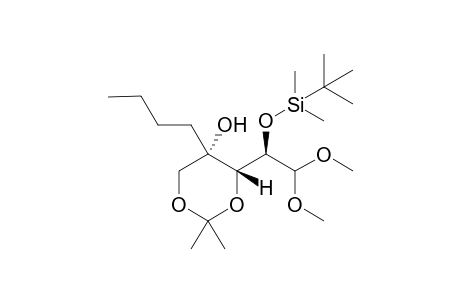 (4S,5S)-5-butyl-4-((R)-1-(tert-butyldimethylsilyloxy)-2,2-dimethoxyethyl)-2,2-dimethyl-1,3-dioxan-5-ol