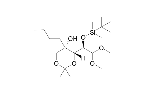 (4S,5S)-5-butyl-4-((R)-1-(tert-butyldimethylsilyloxy)-2,2-dimethoxyethyl)-2,2-dimethyl-1,3-dioxan-5-ol