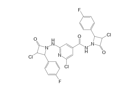 2-Chloro-N-[3'-chloro-2'-(p-fluorophenyl)-4'-oxoazetidin-1'-yl]-6-{[3"-chloro-2"-(p-fluorophenyl)-4"-oxoazetidin-1"-yl]amino}-isonicotinamide