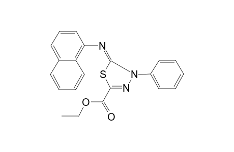 1,3,4-Thiadiazole-2-carboxylic acid, 4,5-dihydro-5-(1-naphthylimino)-4-phenyl-, ethyl ester