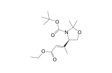 (R)-4-((E)-2-Ethoxycarbonyl-1-methyl-vinyl)-2,2-dimethyl-oxazolidine-3-carboxylic acid tert-butyl ester