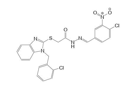 acetic acid, [[1-[(2-chlorophenyl)methyl]-1H-benzimidazol-2-yl]thio]-, 2-[(E)-(4-chloro-3-nitrophenyl)methylidene]hydrazide