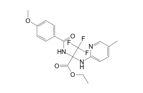 Propanoic acid, 3,3,3-trifluoro-2-[(4-methoxybenzoyl)amino]-2-[(5-methyl-2-pyridinyl)amino]-, ethyl ester