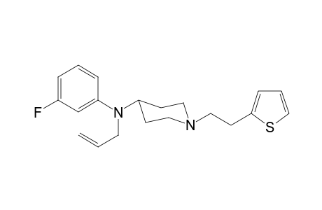 N-(3-Fluorophenyl)-N-(prop-2-en-1-yl)-1-[2-(thiophen-2-yl)ethyl]piperidin-4-amine