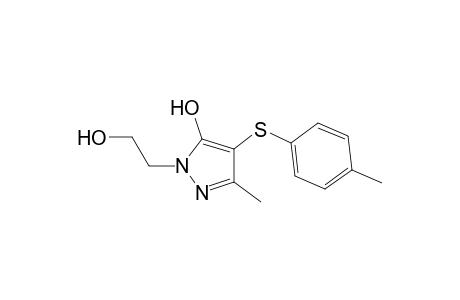 1-(2-hydroxyethyl)-3-methyl-4-(p-tolylthio)-1H-pyrazol-5-ol