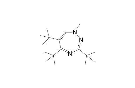 3,5,6-tris(t-Butyl)-1-methyl-1H-1,2,4-triazepine