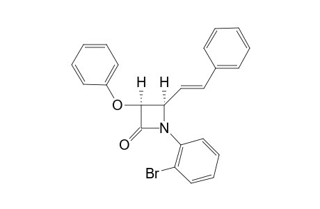 (+-)-cis-1-(2-Bromophenyl)-3-phenoxy-4(E)-strylazetidin-2-one