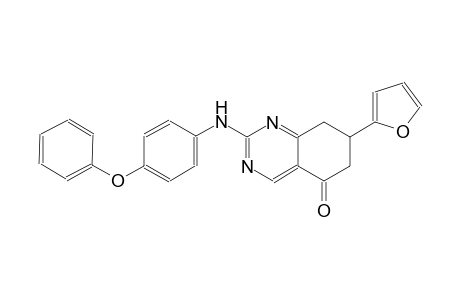 7-(2-furyl)-2-(4-phenoxyanilino)-7,8-dihydro-5(6H)-quinazolinone