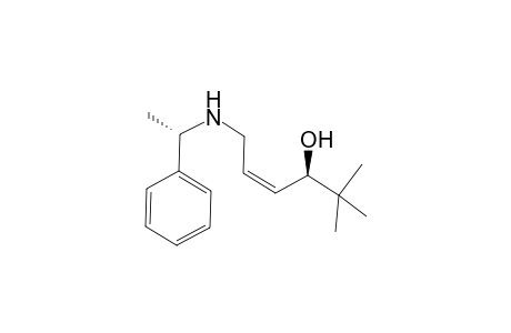 (3S,.alpha.R,Z)-2,2-Dimethyl-6-(N-.alpha.-methylbenzylamino)-3-hexen-3-ol