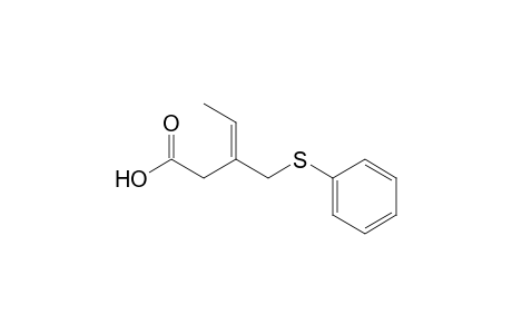 3-(Phenylthiomethyl)pent-3-enoic acid