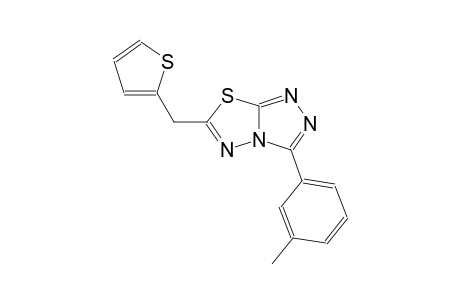 3-(3-methylphenyl)-6-(2-thienylmethyl)[1,2,4]triazolo[3,4-b][1,3,4]thiadiazole